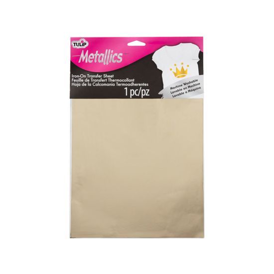 Picture of Express Yourself! Iron-On Transfer Sheet Gold Metallics