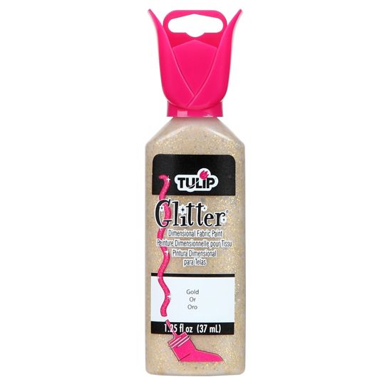 Picture of Tulip Dimensional Fabric Paint Glitter Gold 1.25 oz.