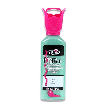 Picture of Tulip Dimensional Fabric Paint Glitter Green 1.25 oz.