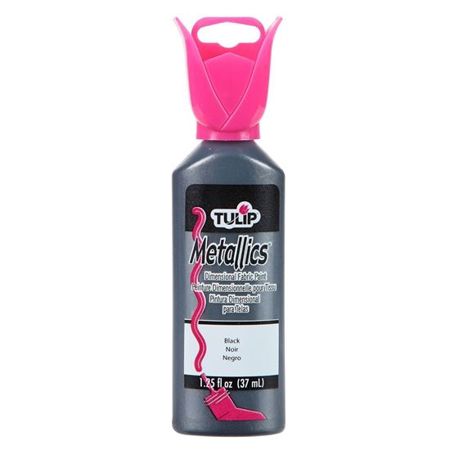 Picture of Tulip Dimensional Fabric Paint Metallics Black 1.25 oz.