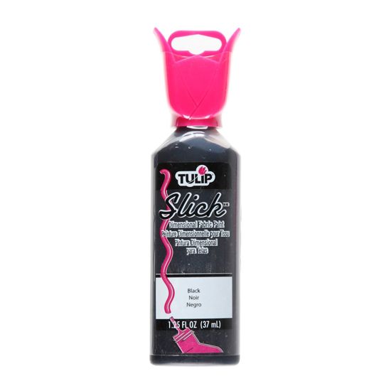 Picture of Tulip Dimensional Fabric Paint Slick Black 1.25 oz.