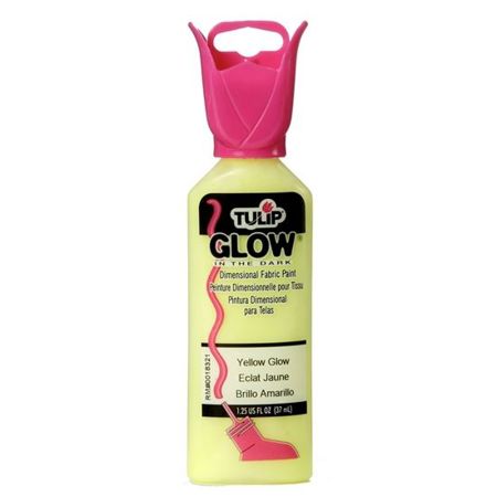 Picture of Tulip Dimensional Fabric Paint Glow Yellow 1.25 oz.