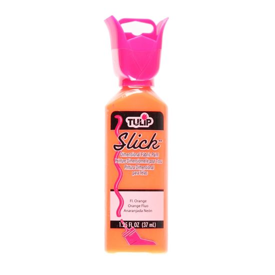 Picture of Tulip Dimensional Fabric Paint Slick Fluorescent Orange 1.25 oz.