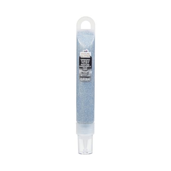 Picture of Tulip Dazzling Glitter Dimensional Fabric Paint Dazzling Silver 2 oz.