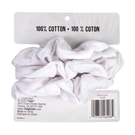 Picture of 46208 TULIP SCRUNCHIE BASIC & BOW 3PK WHITE
