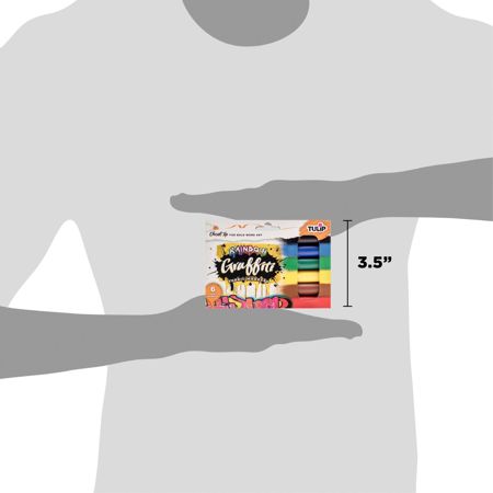 Picture of 38042 Tulip Graffiti Chisel-Tip Fabric Markers Rainbow 6 Pack