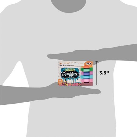 Picture of 38044 Tulip Graffiti Chisel-Tip Fabric Markers Bright 6 Pack
