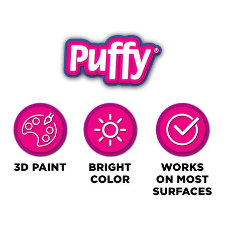 Picture of 32168 Puffy 3D Paint Big Squeeze Shiny Black 4.25 oz.