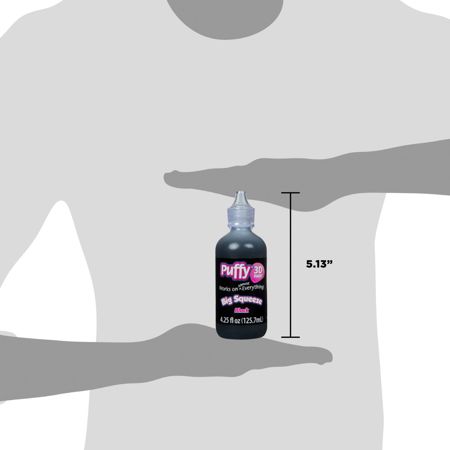 Picture of 32168 Puffy 3D Paint Big Squeeze Shiny Black 4.25 oz.