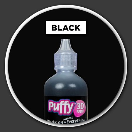 Picture of 32168 Puffy 3D Paint Big Squeeze Shiny Black 4.25 oz.