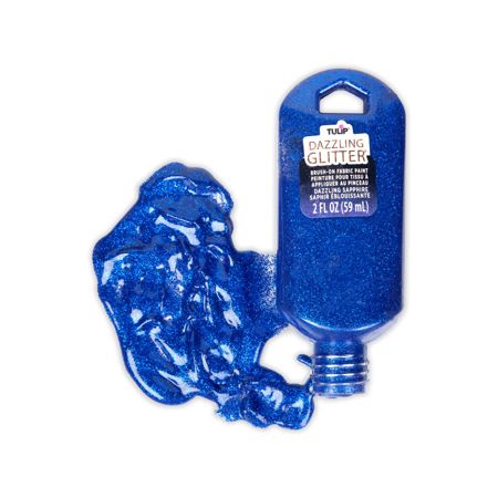 Picture of 40193 Dazzling Glitter Brush-On Fabric Paint Dazzling Sapphire 2 oz.