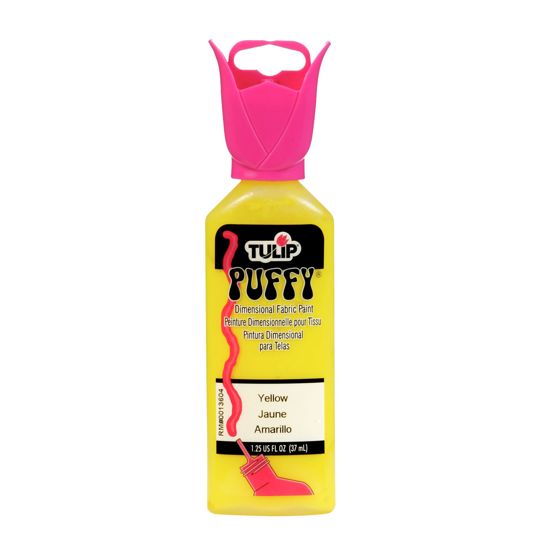Picture of 65102 Tulip Dimensional Fabric Paint Puffy Yellow 1.25 oz.