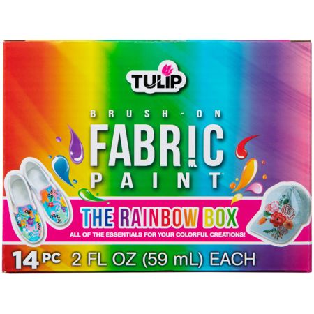 Picture of 48209 Tulip Brush-On Fabric Paint Rainbow 14 Pack
