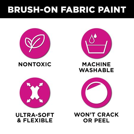Picture of 48209 Tulip Brush-On Fabric Paint Rainbow 14 Pack