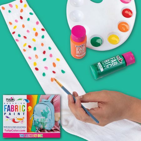 Picture of 48209 Tulip Brush-On Fabric Paint Rainbow 14 Pack
