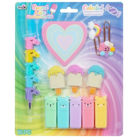 Picture of 48587                               TULIP STATIONERY KIT PASTEL                       