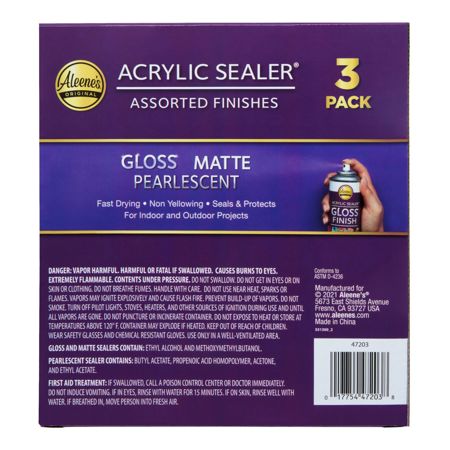 Picture of 47203 Aleene's Spray Acrylic Sealer Assorted Finishes 4 oz. 3 Pack