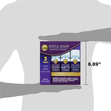Picture of 47203 Aleene's Spray Acrylic Sealer Assorted Finishes 4 oz. 3 Pack