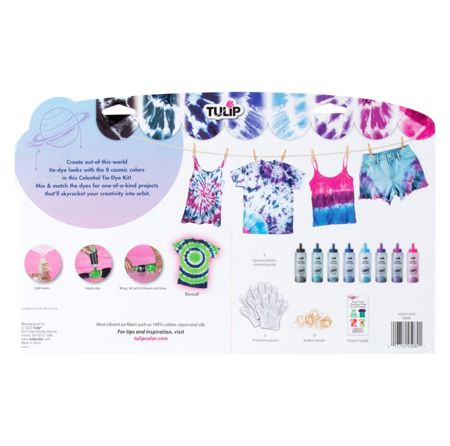 One-Step Tie-Dye Kit Celestial back of box