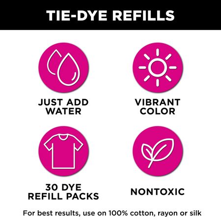 Picture of 45597 Tulip Tie-Dye Refills Rainbow 30 Pack