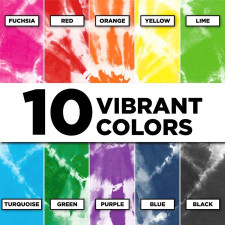 Picture of 45597 Tulip Tie-Dye Refills Rainbow 30 Pack