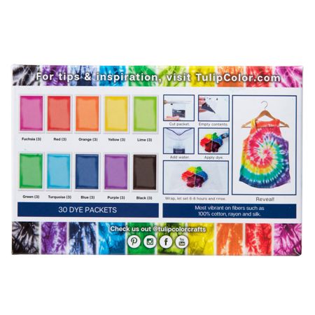 Picture of 45597 Tulip Tie-Dye Refills Rainbow 30 Pack