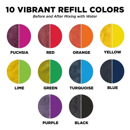 Picture of 45597 Tulip Tie-Dye Refills Rainbow 30 Pack