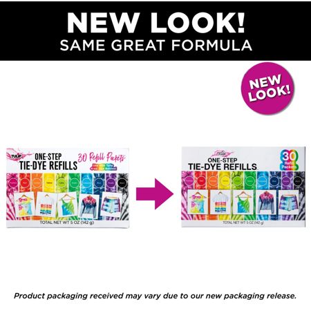 Picture of 45597 Tulip Tie-Dye Refills Rainbow 30 Pack