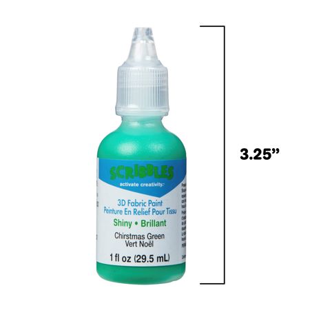 Picture of 54133 3D Fabric Paint Christmas Green 1 oz.