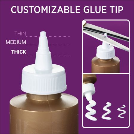 Picture of 15600 Aleenes Original Tacky Glue 2 fl. oz. with tip being cut to show alternate applications