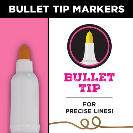 Picture of 33613 Tulip Fabric Paint Markers Metallic 2 Pack